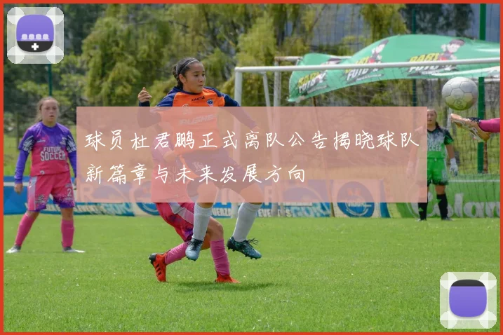 球员杜君鹏正式离队公告揭晓球队新篇章与未来发展方向